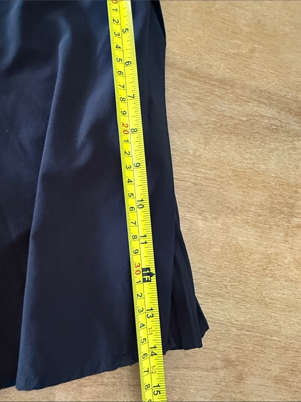 lululemon Peek Pleat High-Rise Tennis Skirt Skort Black - women’s Size 14